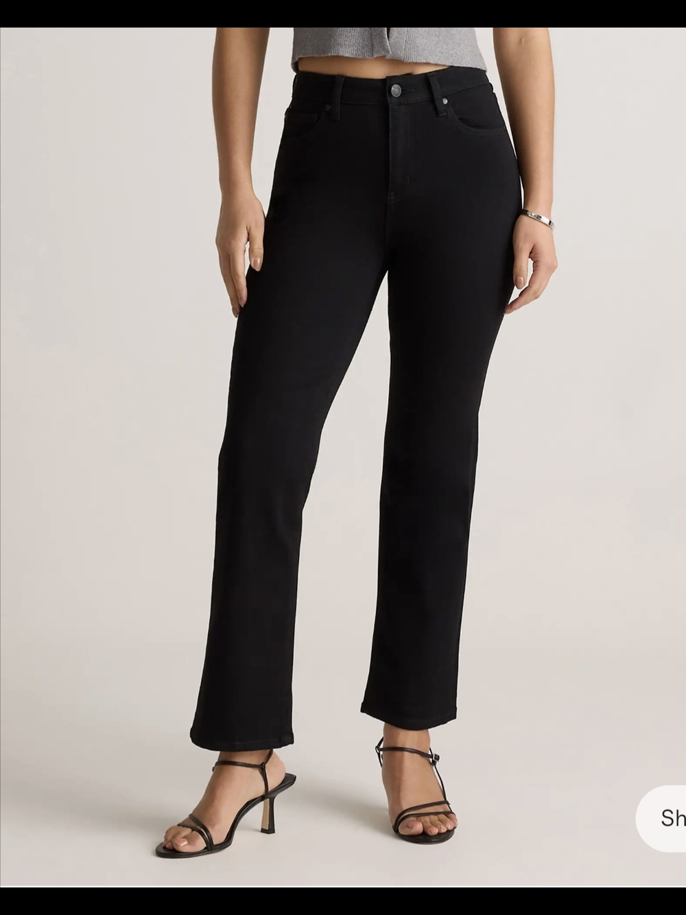 Quince Bella Straight Leg Black